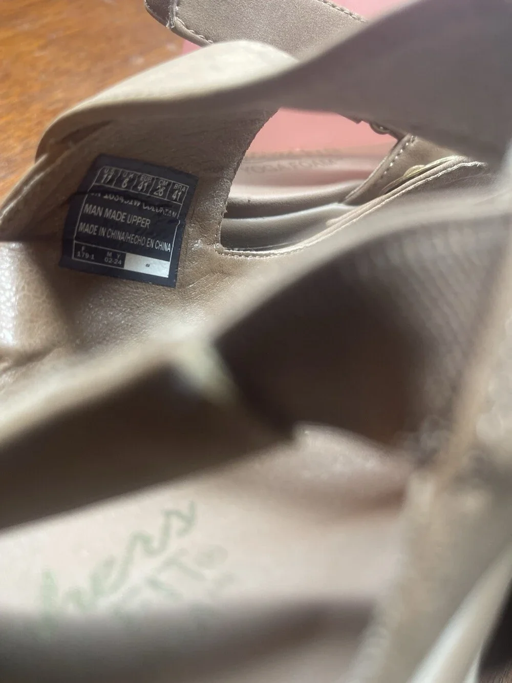 Skechers Women’s 11 Wide Easy Going Adjustable Vegan Sandals Certified Charm Tan